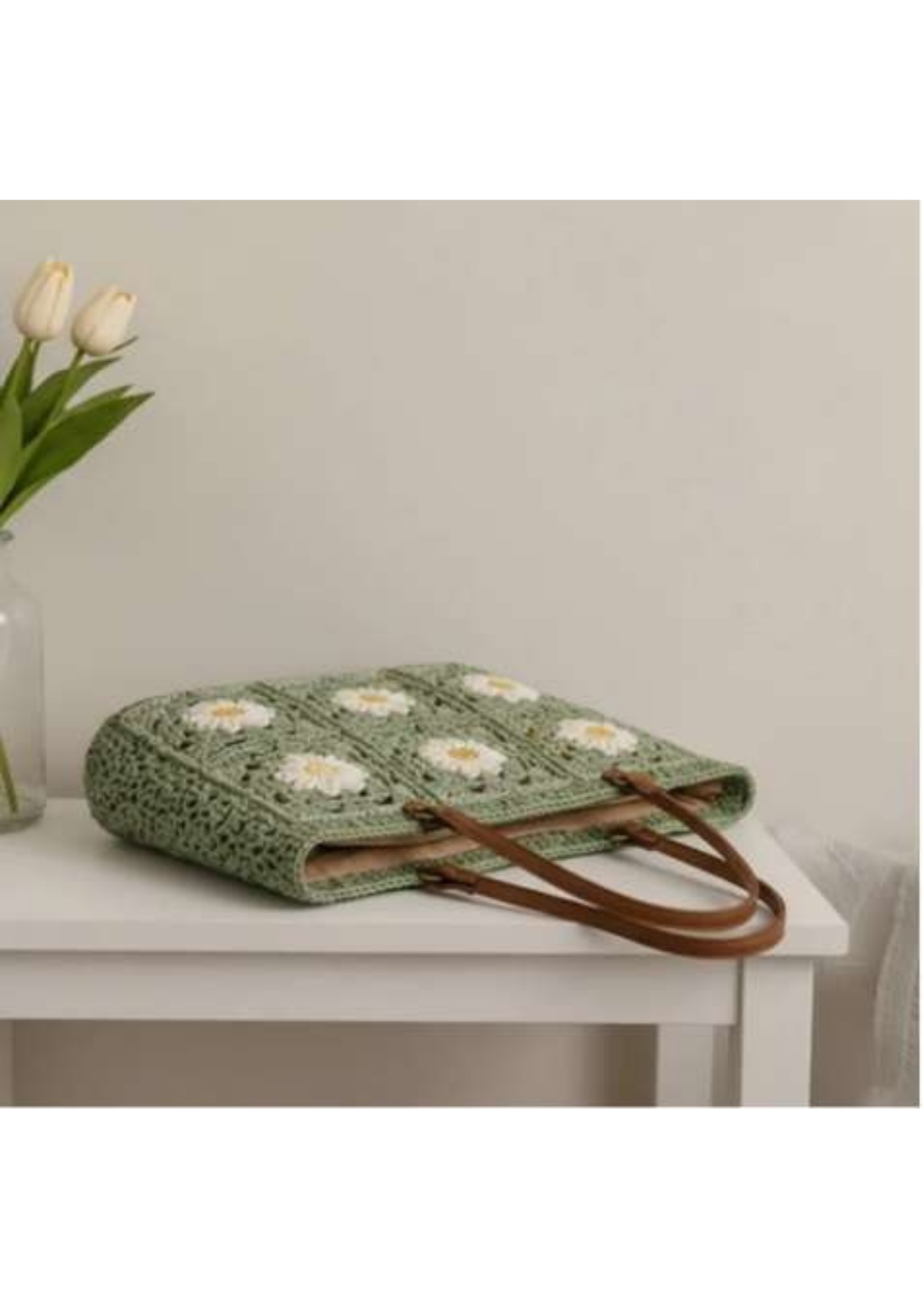 Daisy Granny Square Shoulder Bag