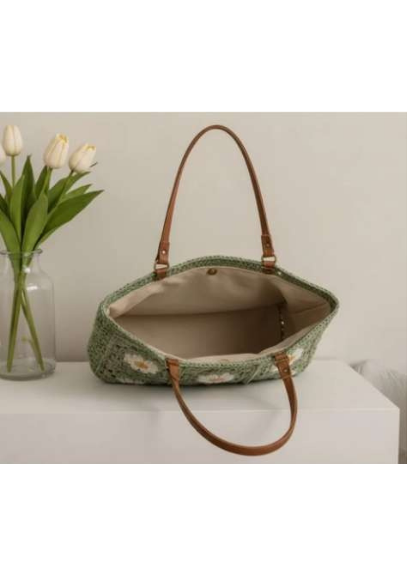Daisy Granny Square Shoulder Bag