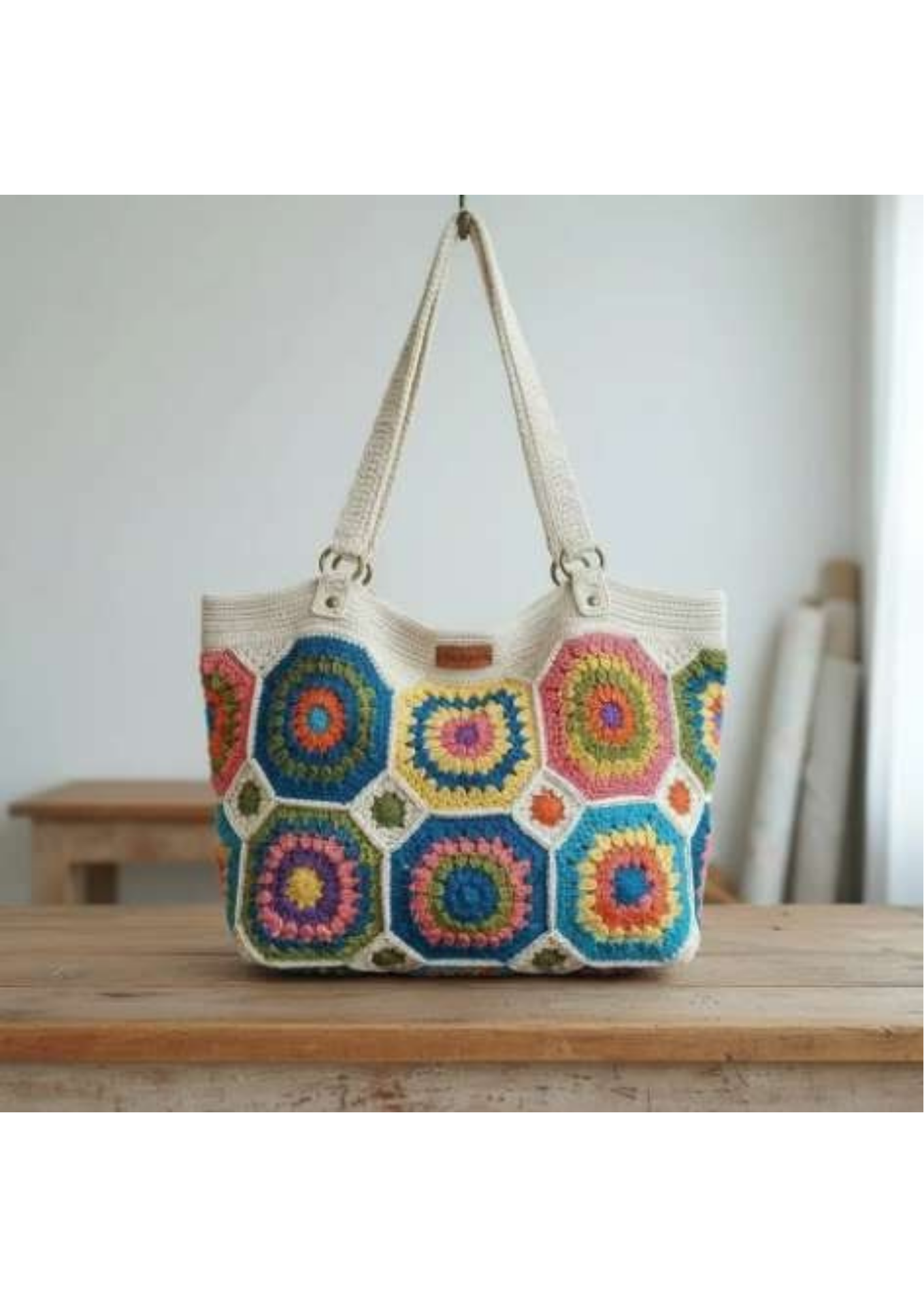 Knitted Shoulder Bag for Women