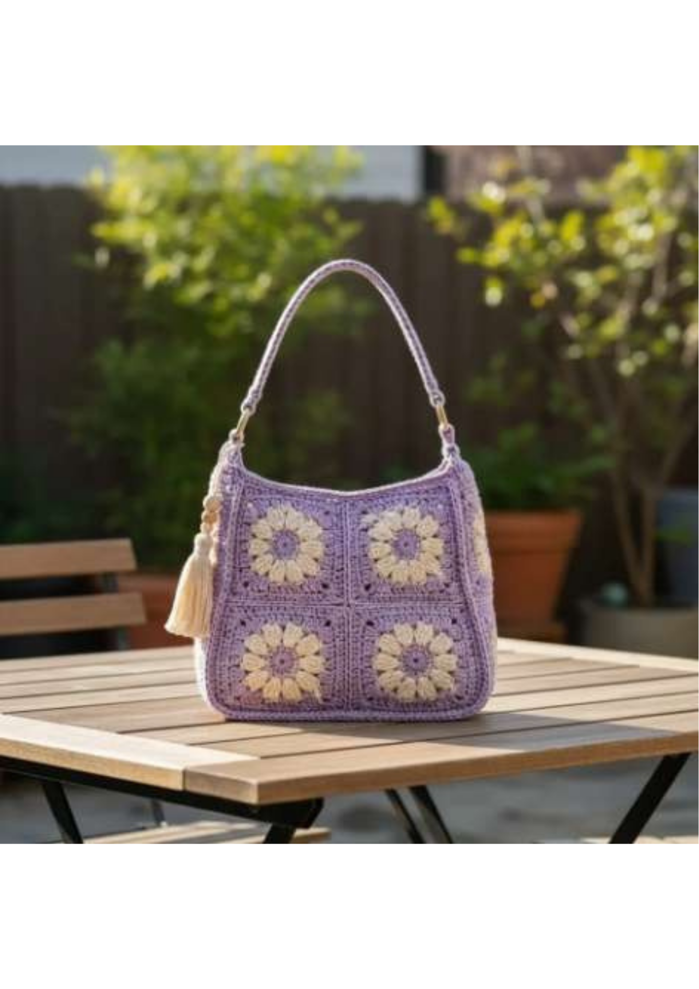Crochet Daisy Bag Women