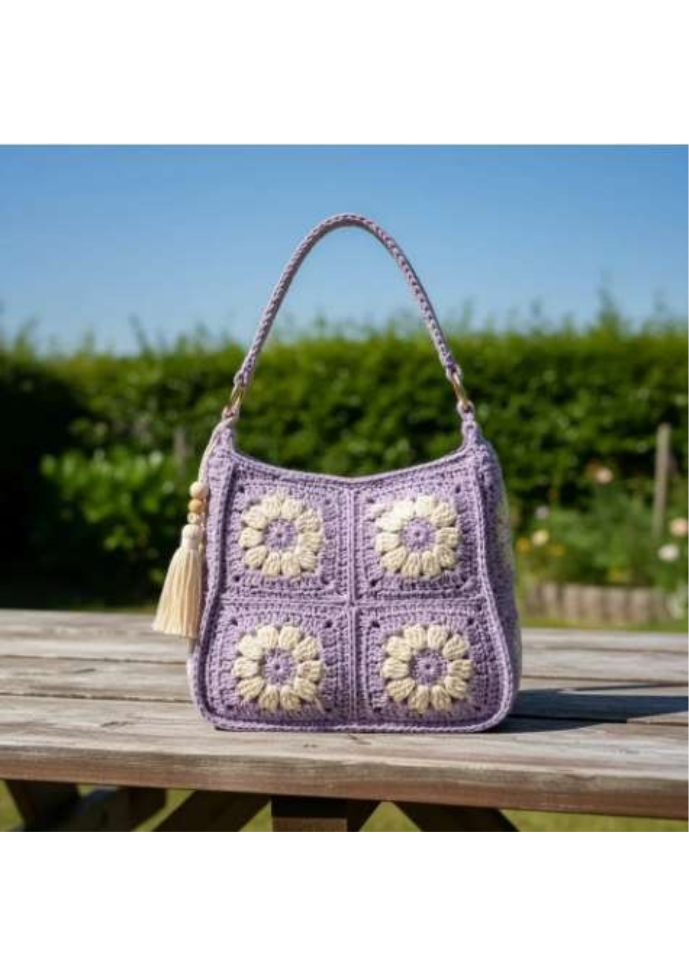 Crochet Daisy Bag Women
