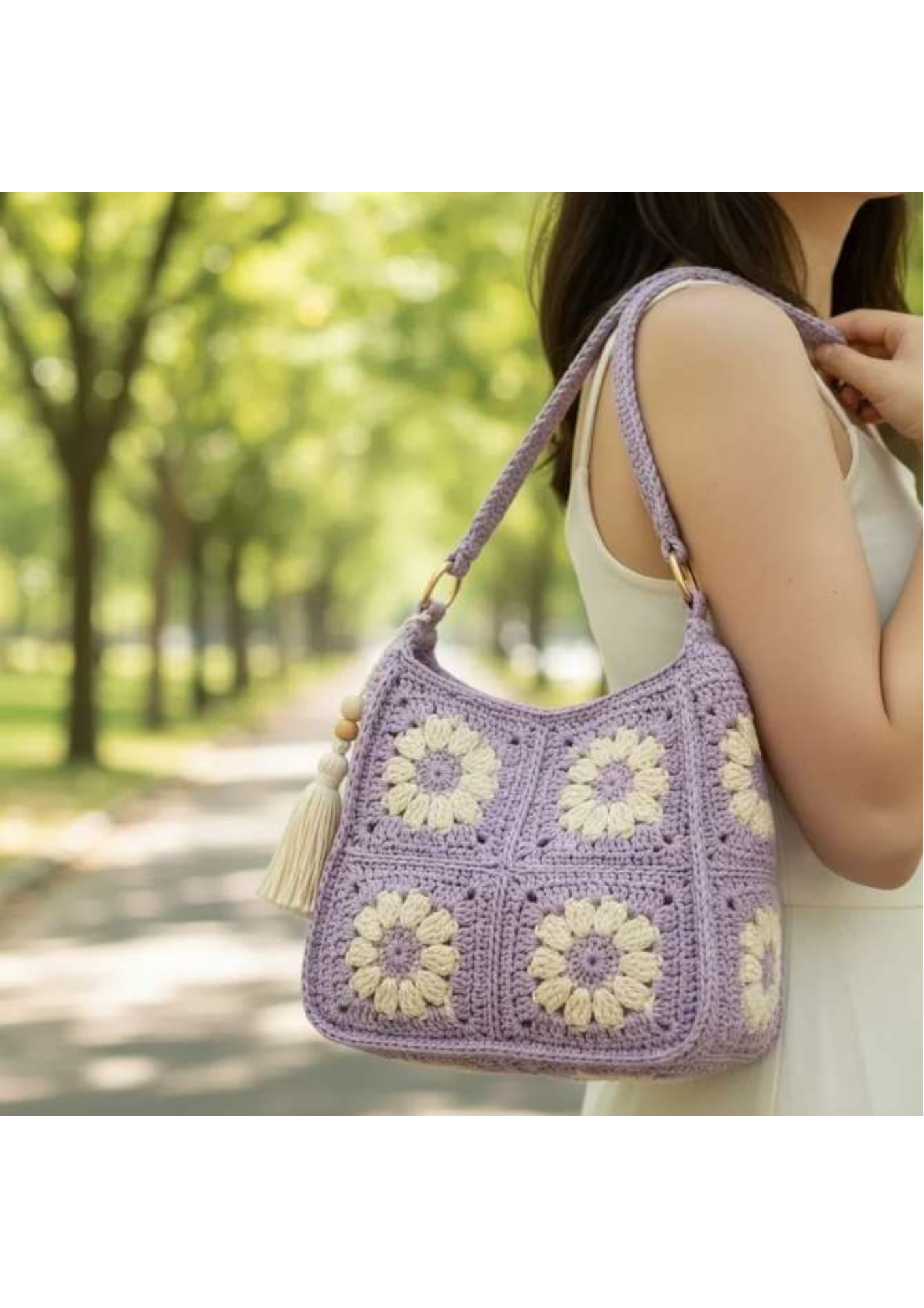 Crochet Daisy Bag Women