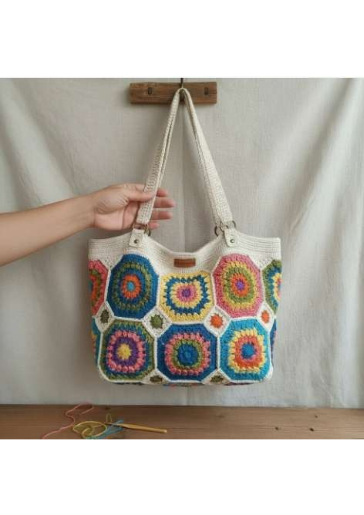 Knitted Shoulder Bag for Women