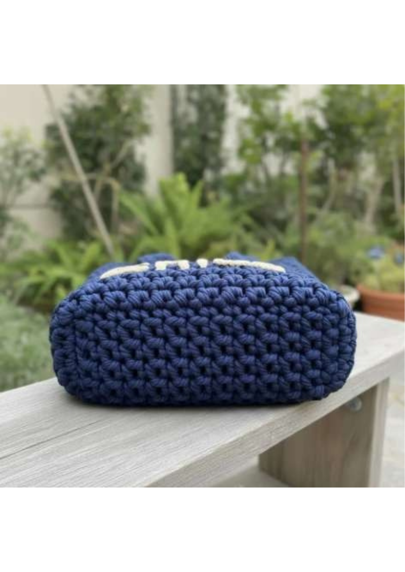 Personalized Chunky Crochet Tote Bag