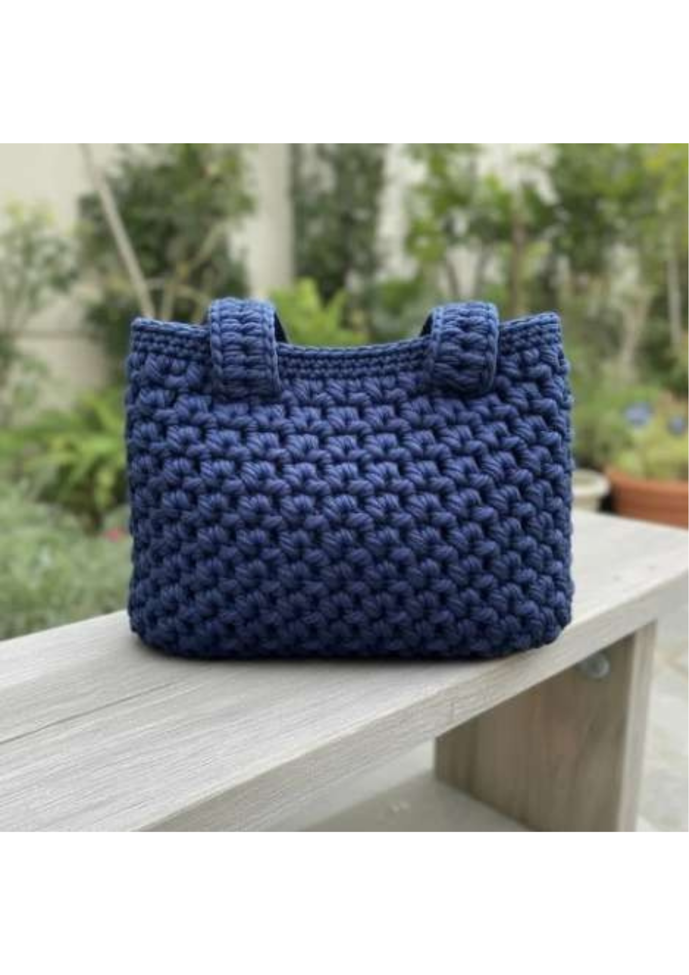 Personalized Chunky Crochet Tote Bag
