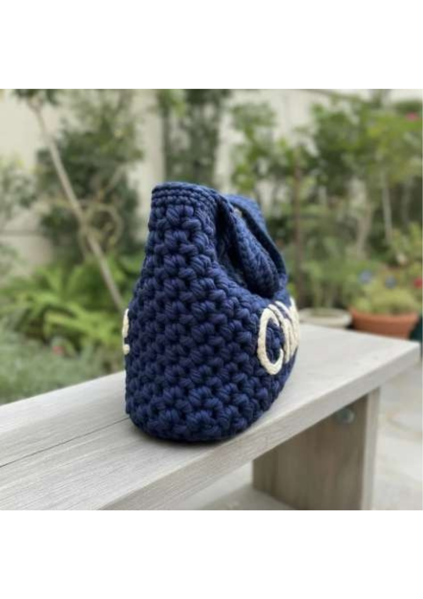 Personalized Chunky Crochet Tote Bag