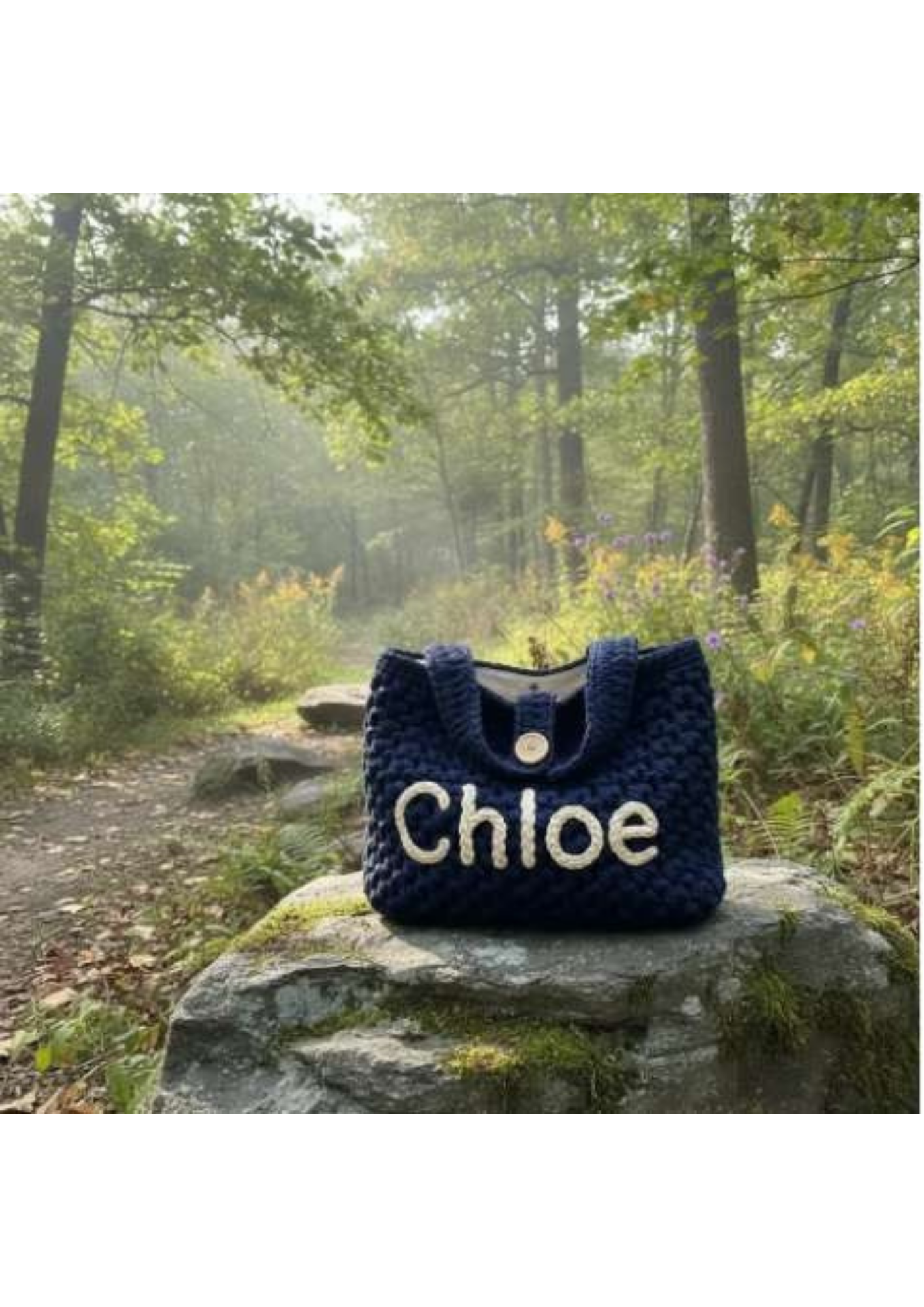 Personalized Chunky Crochet Tote Bag