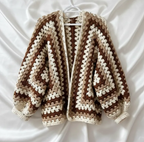 The Cocoa Granny Cardigan (Handmade Crochet Oversized Cardigan) – Cocoa Granny Cardigan In Pakistan