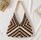 The Mocha Mosaic Tote (Handmade Crochet Granny Square Bag) – Mocha Mosaic Tote In Pakistan