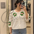The Ivory Bloom Cardigan (Handmade Crochet Floral Cardigan) – Ivory Bloom Cardigan In Pakistan