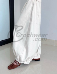 Ivory Balloon Cloud Drift Trouser