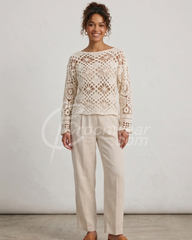 Ivery Lace Crochet Top