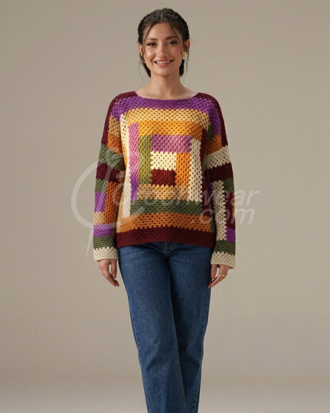 Mesh Sweater Top