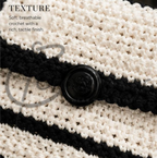 The Ivory Stripe Bag (Handmade Crochet Striped Bag) – Ivory Stripe Bag In Pakistan