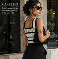 The Monochrome Stripe Top (Handmade Crochet Striped Tank) – Monochrome Stripe Top In Pakistan