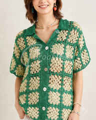 The Solene Crochet Shirt.