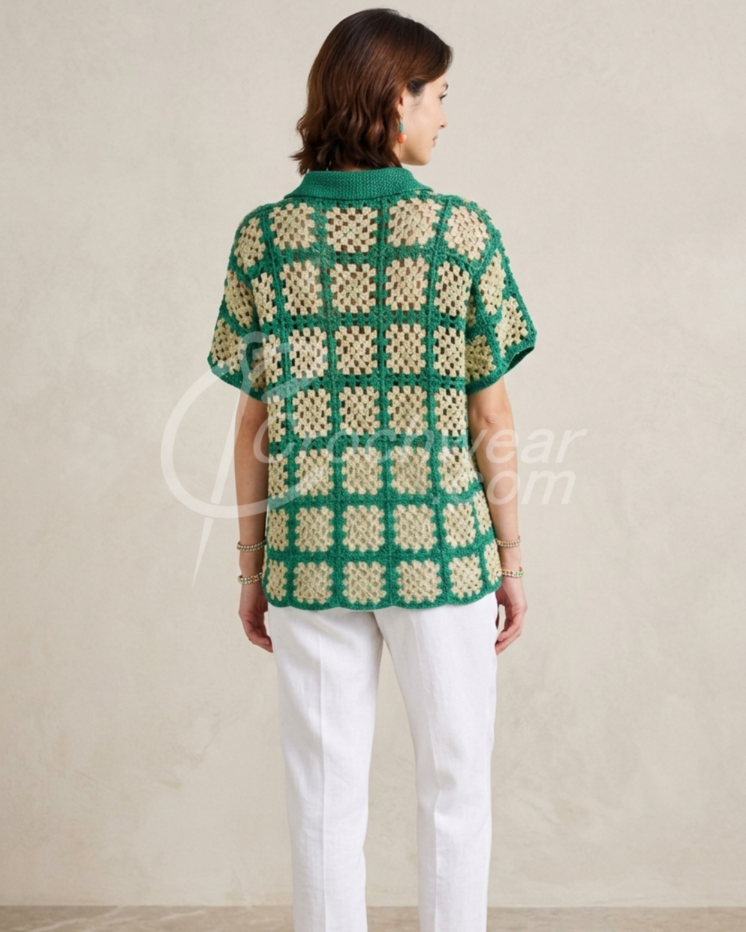 The Solene Crochet Shirt.
