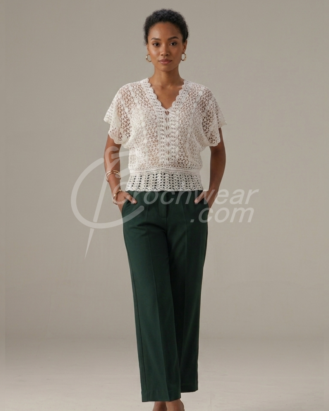 Moonlit Mesh Top