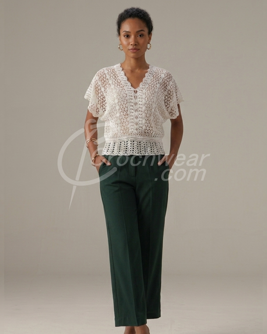 Moonlit Mesh Top