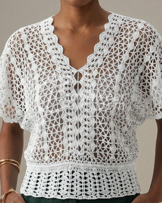 Moonlit Mesh Top