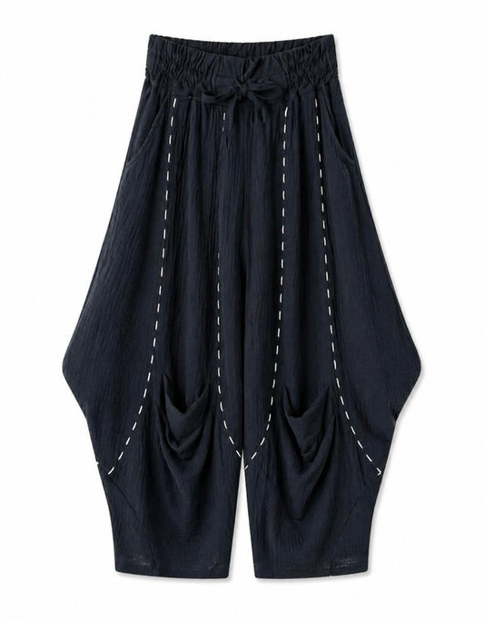 Black Drape Trouser