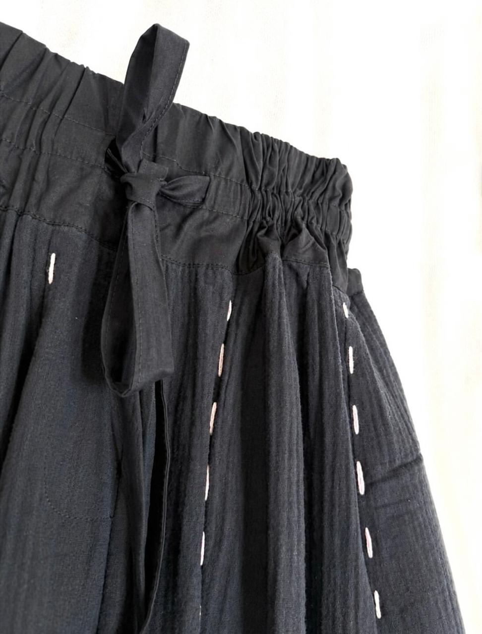 Black Drape Trouser