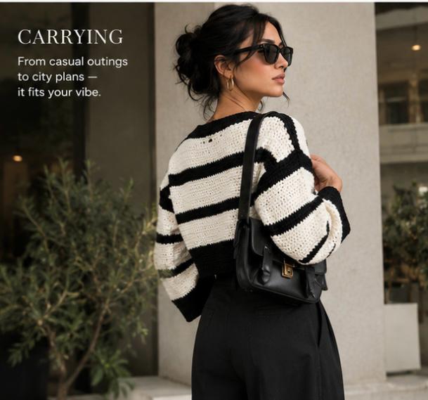 The Ivory Stripe Cardigan (Handmade Crochet Cropped Cardigan) – Ivory Stripe Cardigan In Pakistan