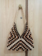 The Mocha Mosaic Tote (Handmade Crochet Granny Square Bag) – Mocha Mosaic Tote In Pakistan
