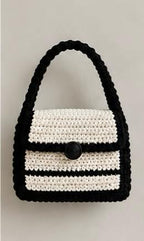 The Ivory Stripe Bag (Handmade Crochet Striped Bag) – Ivory Stripe Bag In Pakistan