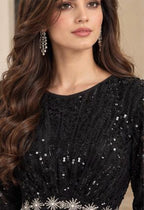 The Midnight Starburst Column Gown
