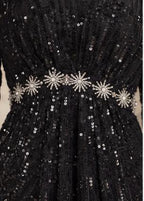 The Midnight Starburst Column Gown