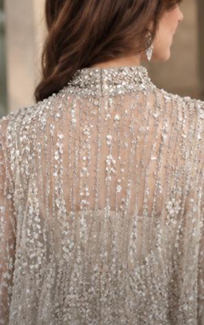 The Elara capelet Gown